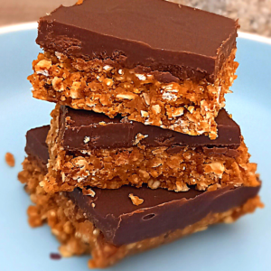 Barre de quinoa et chocolat recette pour diabetique de The French Nutrition