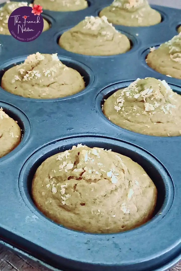 Muffins au matcha pour diabetique